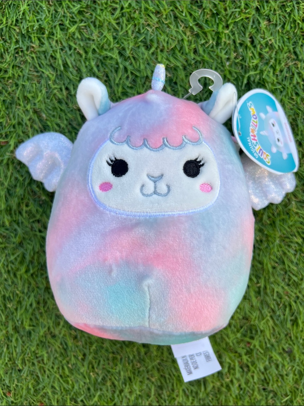 SQUISHMALLOWS 6” Winona llama-pegacorn plush pastel tie-dye whimsical LIKE NEW!!